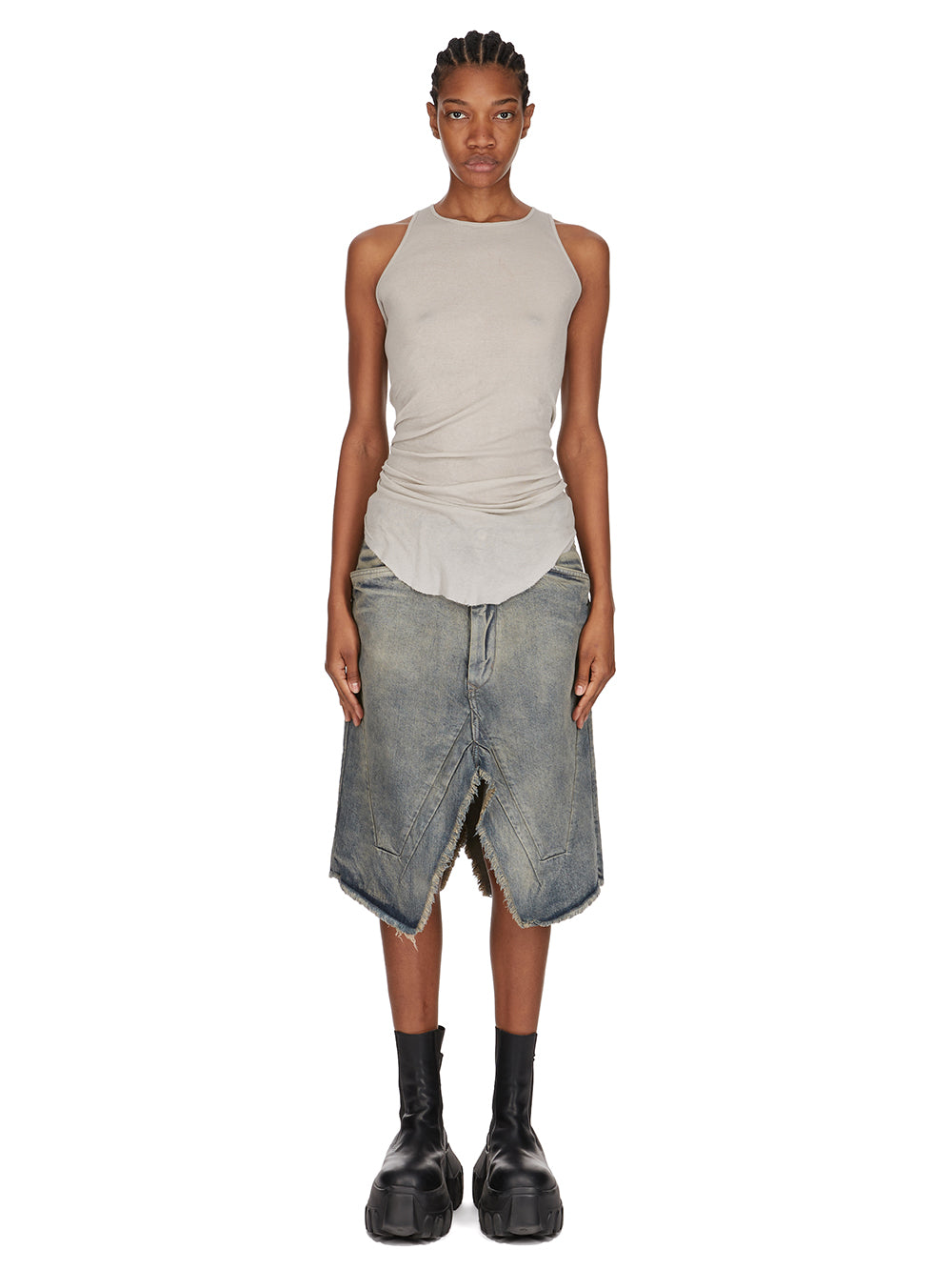 SLIVERED SKIRT