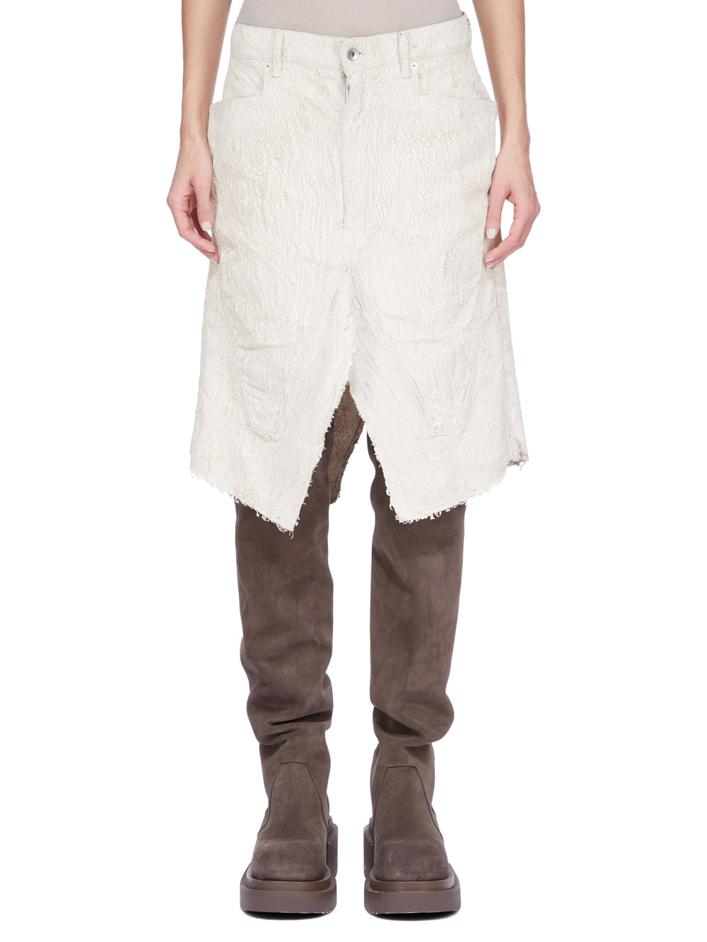SLIVERED SKIRT