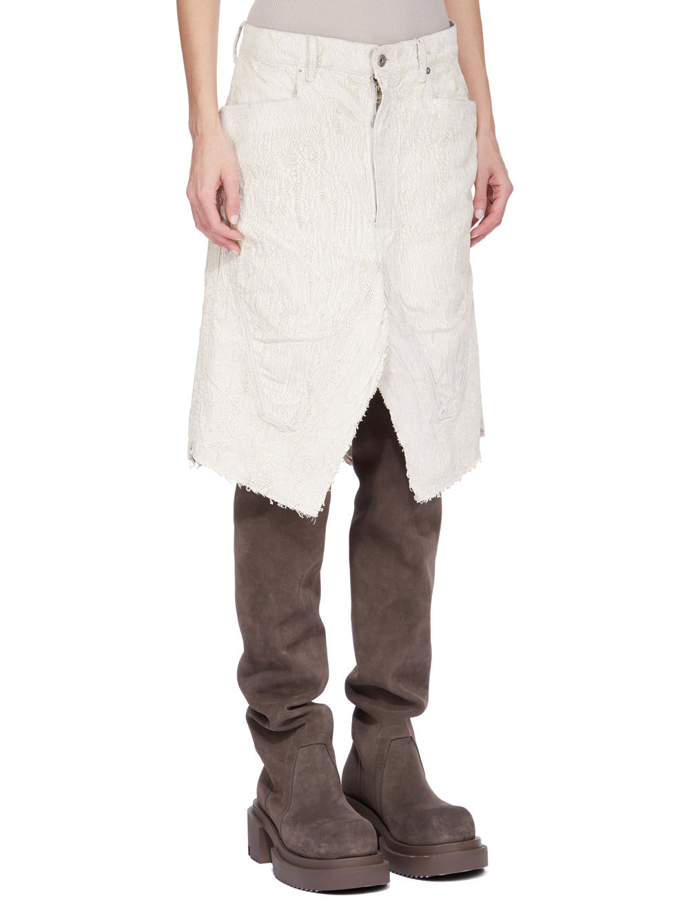 SLIVERED SKIRT