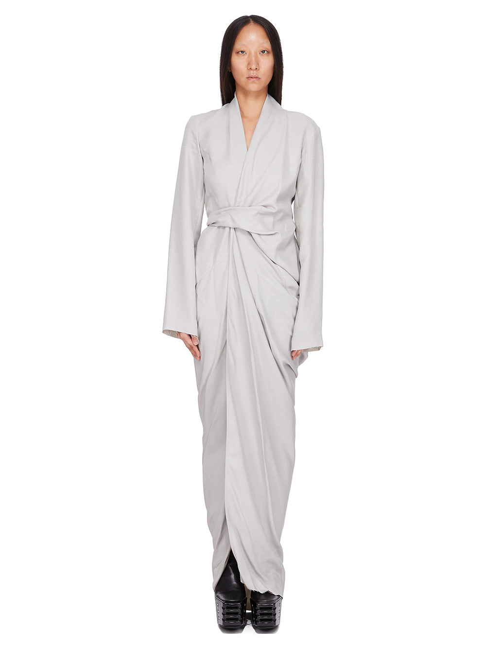 LONG WRAP GOWN