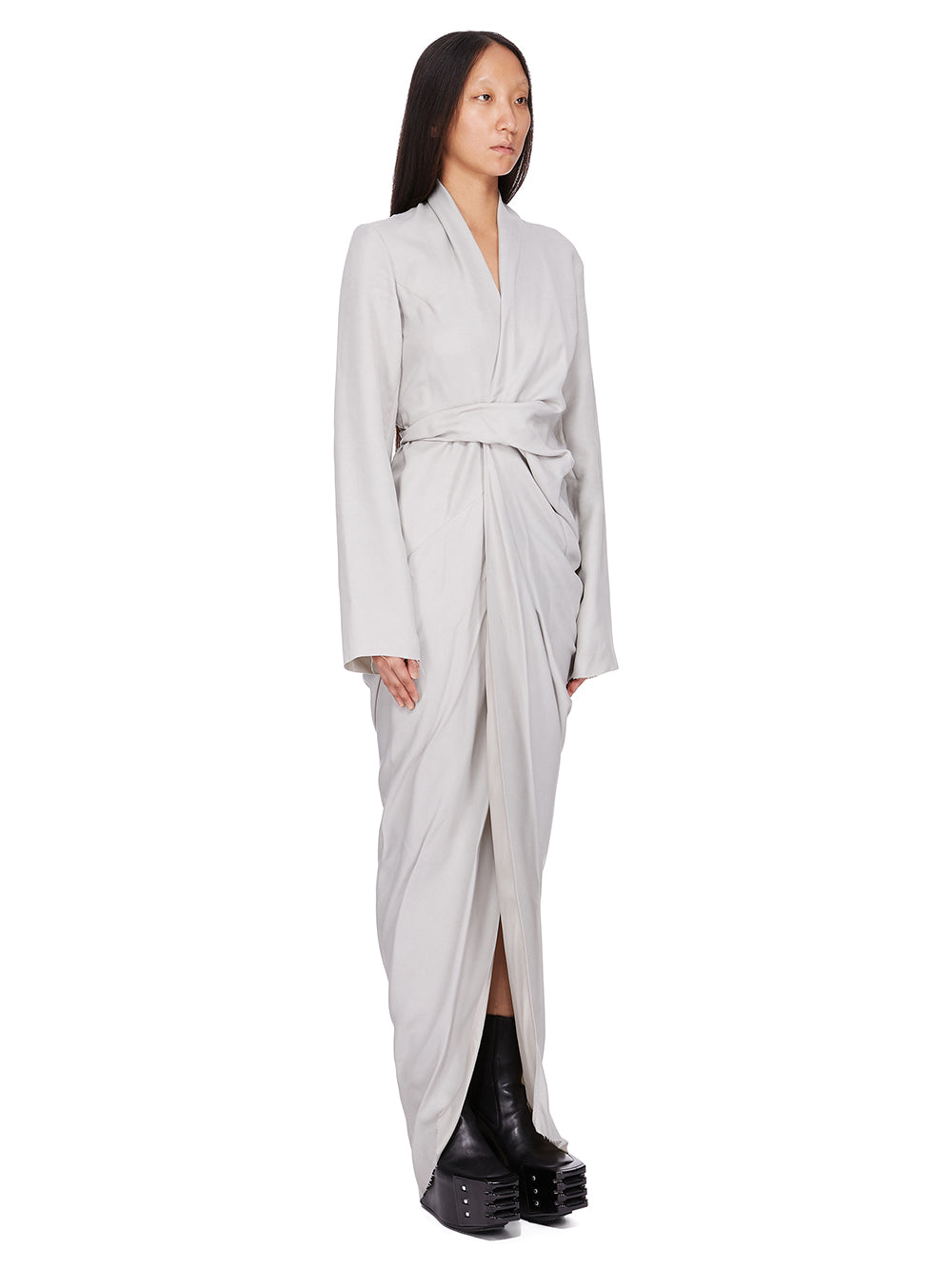 LONG WRAP GOWN