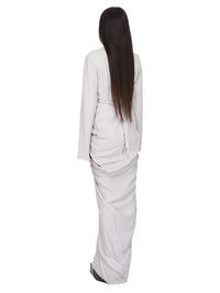 LONG WRAP GOWN