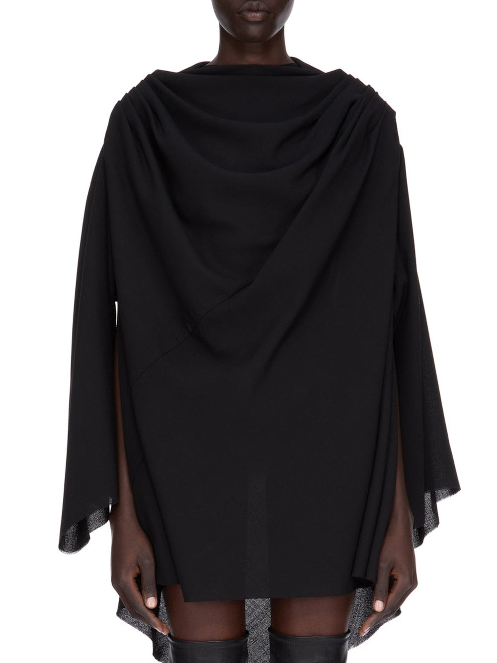 Claudette mini wool dress - Black