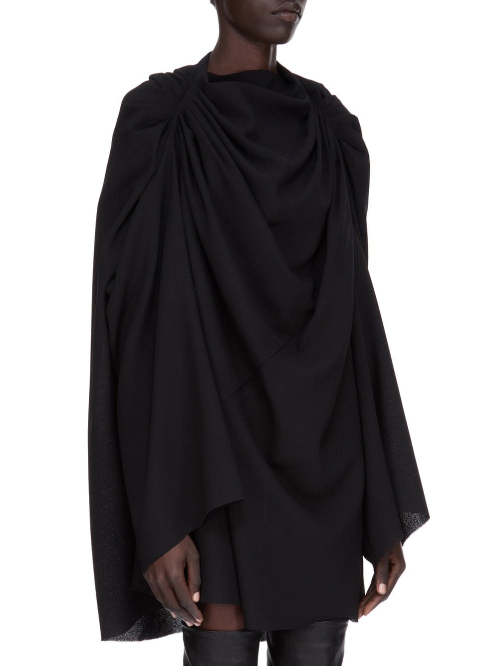 Claudette mini wool dress - Black
