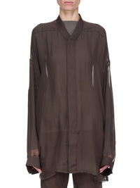 Jumbo Faun silk mini dress - Dark Dust