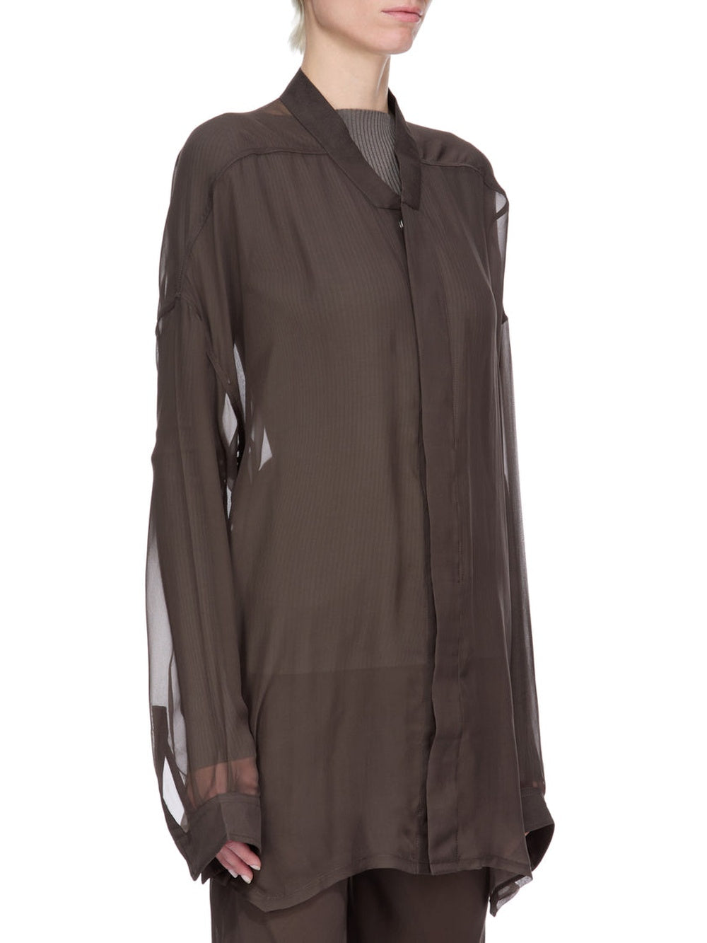 Jumbo Faun silk mini dress - Dark Dust