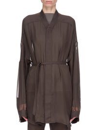 Jumbo Faun silk mini dress - Dark Dust