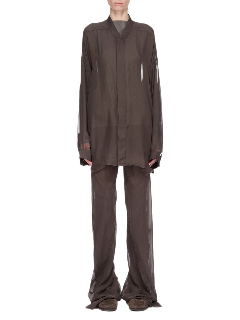 Jumbo Faun silk mini dress - Dark Dust