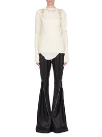 Long-sleeved woollen jumper - Milk