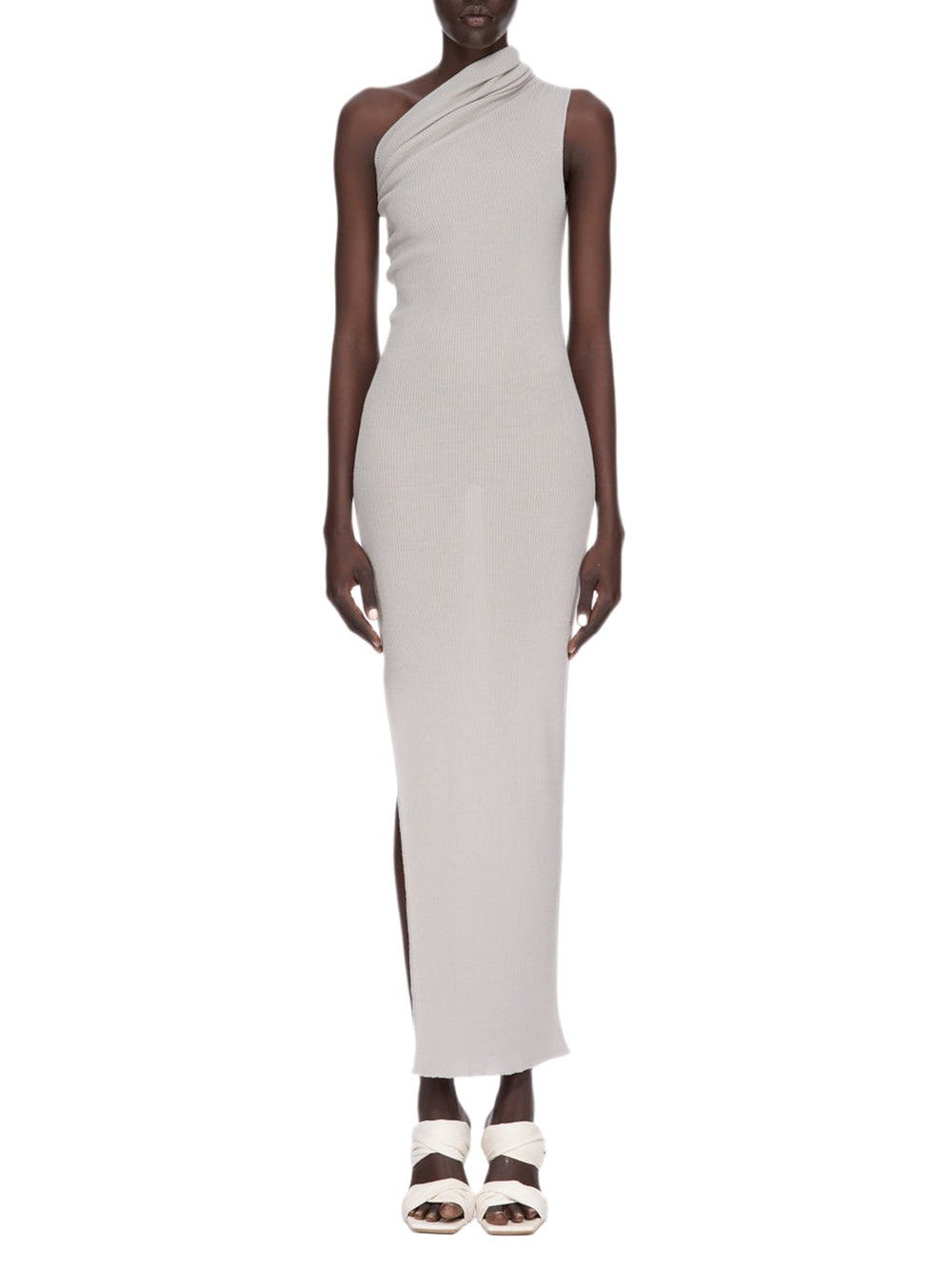 Athena wool dress - Pearl