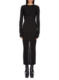 Cardigan Wrap court en laine - Black
