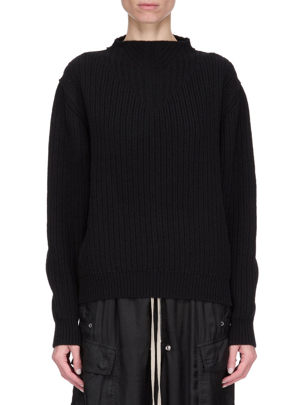 AL wool jumper - Black