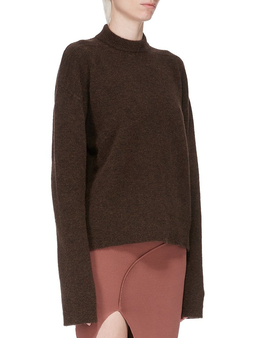 Tommy long-sleeved wool jumper - Brown