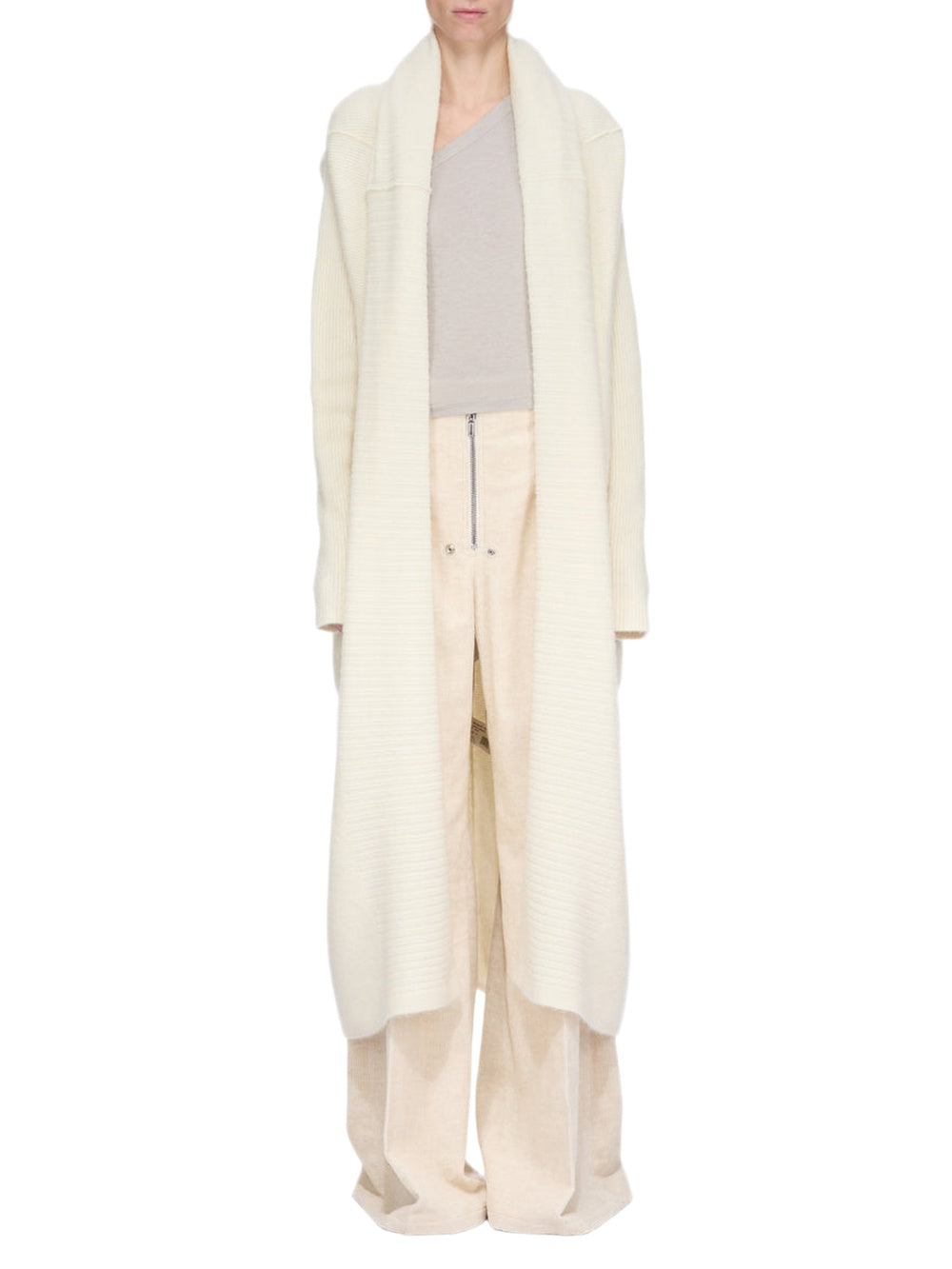Long wool jacket - Milk