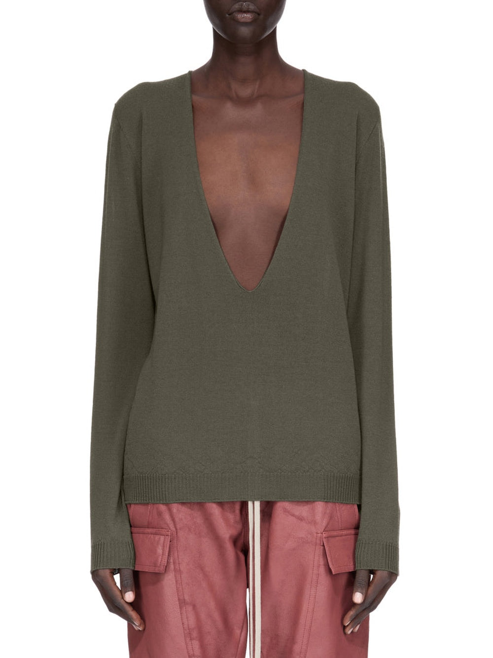 Extreme V-neck wool jumper - Bosco