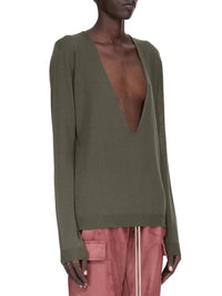 Extreme V-neck wool jumper - Bosco
