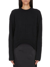 Round-neck cashmere jumper - Black