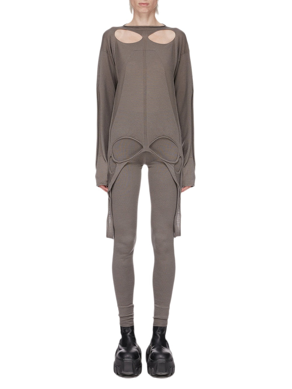 Wool leggings - Dust