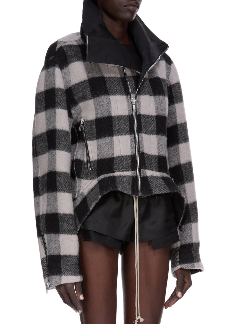 Exploder wool jacket - Black Plaid