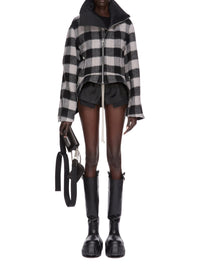 Exploder wool jacket - Black Plaid