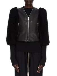 Klaus short sheepskin jacket - Black