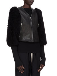 Klaus short sheepskin jacket - Black