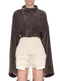 Hollywood Flight Short Bomber Jacket - Dark Dust