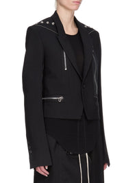 Alice wool jacket - Black & Pearl