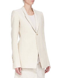 Extreme Soft linen-blend blazer - Natural