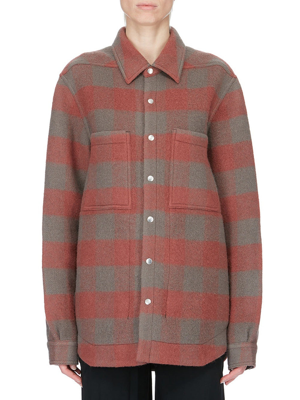 Wool overshirt - Rosewood Plaid