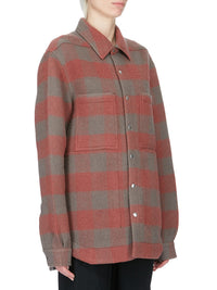 Wool overshirt - Rosewood Plaid
