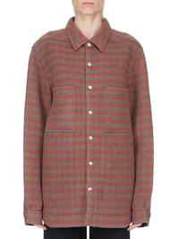 Wool overshirt - Rosewood Plaid
