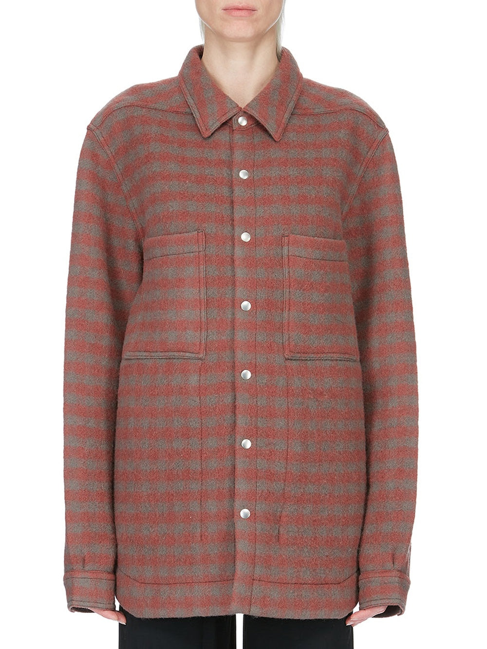 Wool overshirt - Rosewood Plaid