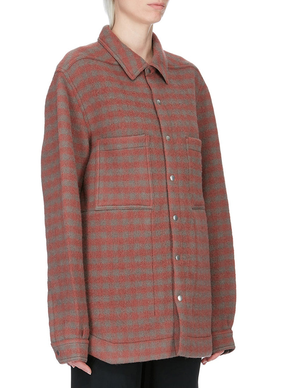 Wool overshirt - Rosewood Plaid