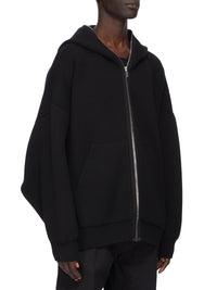 Gimp wool hooded jumper - Black