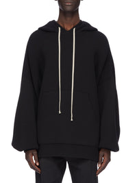 Hun wool hooded jumper - Black