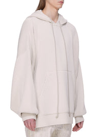 Sweatshirt Hun à capuche en laine - Natural