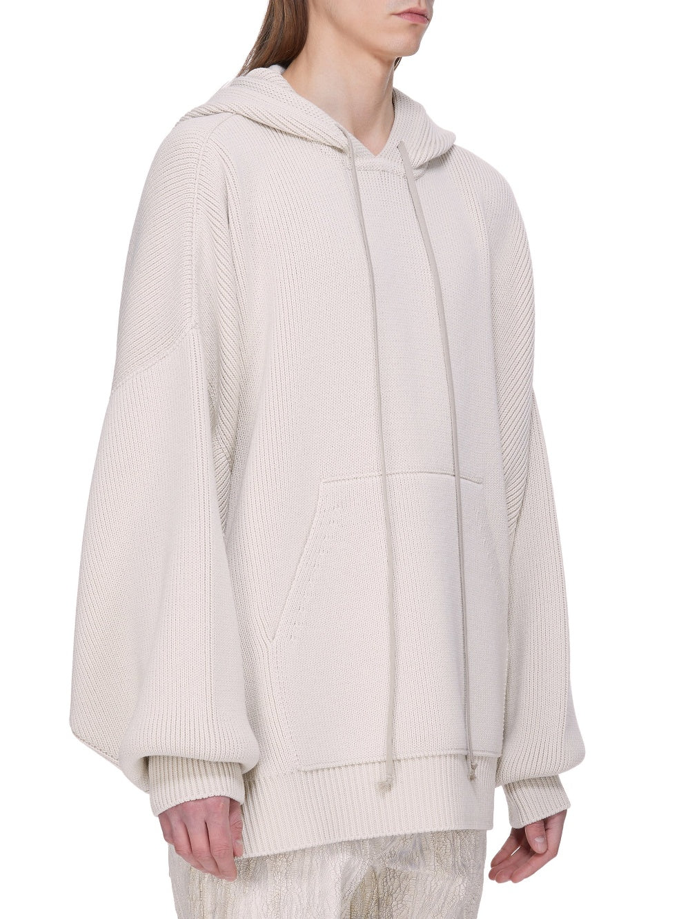 Sweatshirt Hun à capuche en laine - Natural