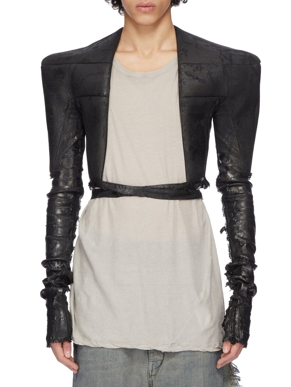 Veste Tight ajustée en denim - Black