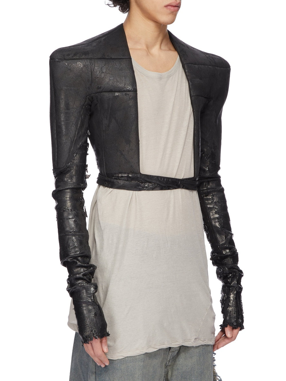 Veste Tight ajustée en denim - Black