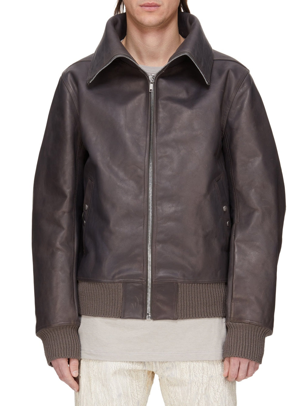 Bomber Blixa Dracucollar en cuir - Dark Dust