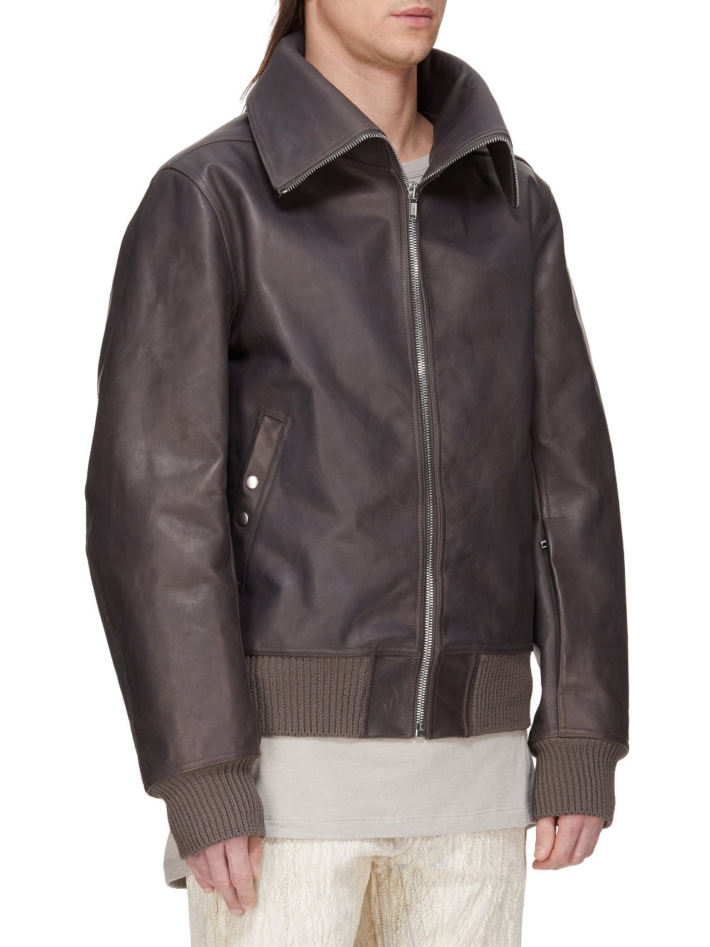 Bomber Blixa Dracucollar en cuir - Dark Dust