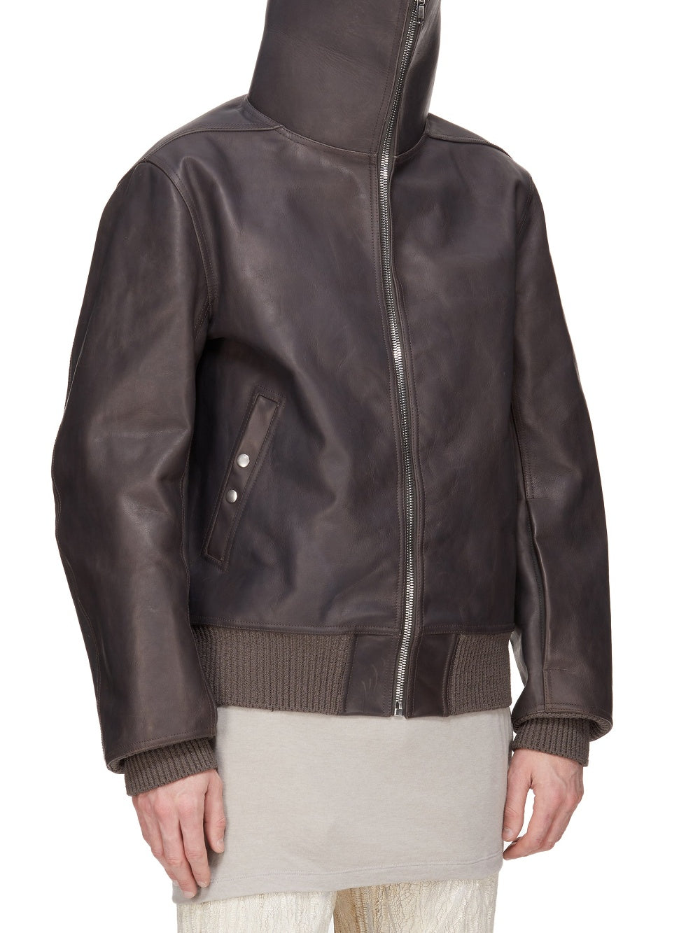 Bomber Blixa Dracucollar en cuir - Dark Dust
