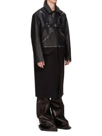 Blixa Jumbo leather coat - Black