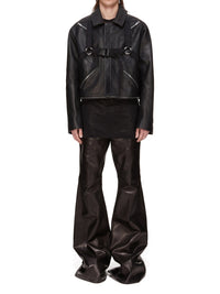 Blixa Jumbo leather coat - Black