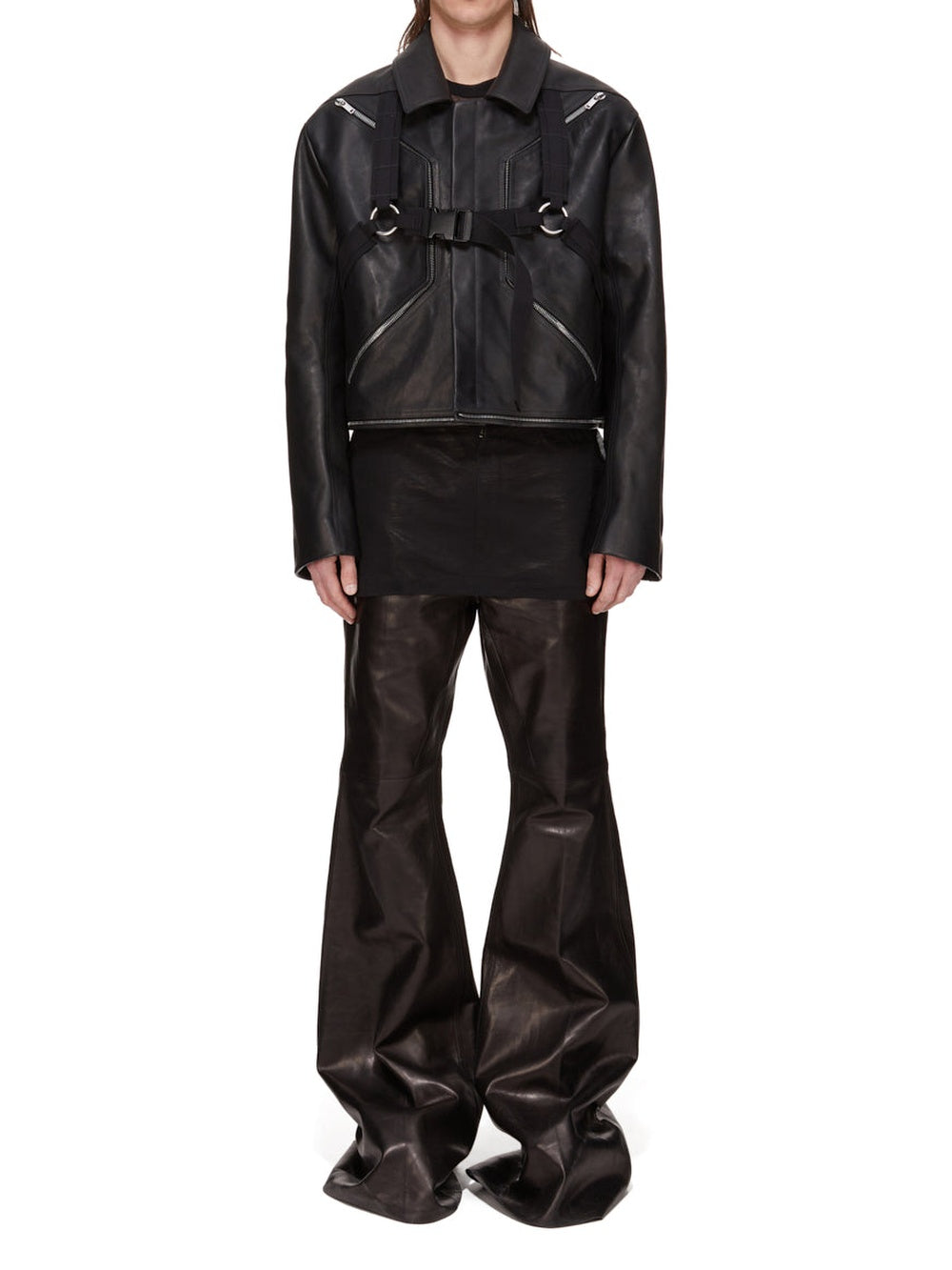 Blixa Jumbo leather coat - Black
