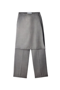Wool skirt trousers - Grey