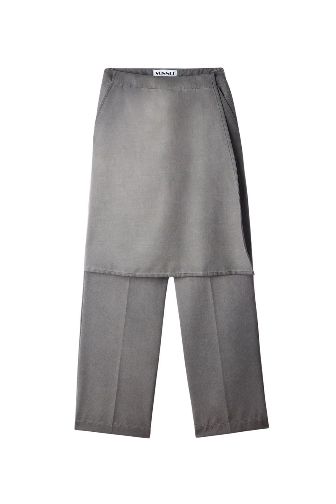 Wool skirt trousers - Grey
