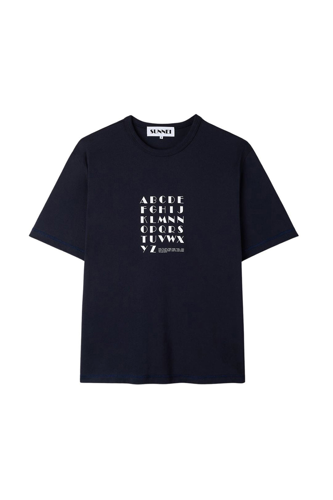 Classic Glow In The Dark T-shirt - Blue Sunnei