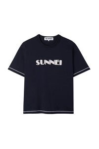 Classic logo T-shirt - Blue Sunnei & Off White